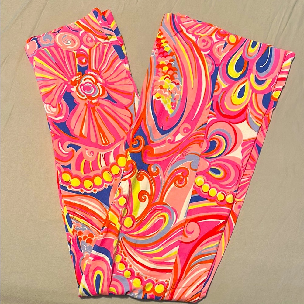 Lilly Pulitzer Pink and Blue Swirl Pants